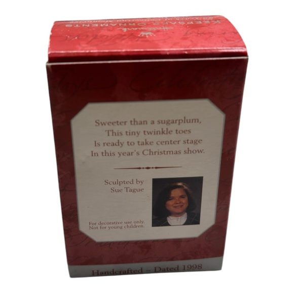 Future Ballerina Hallmark Ornament Christmas 1998 Vintage QX6756 Dancing Kitten - Picture 5 of 5